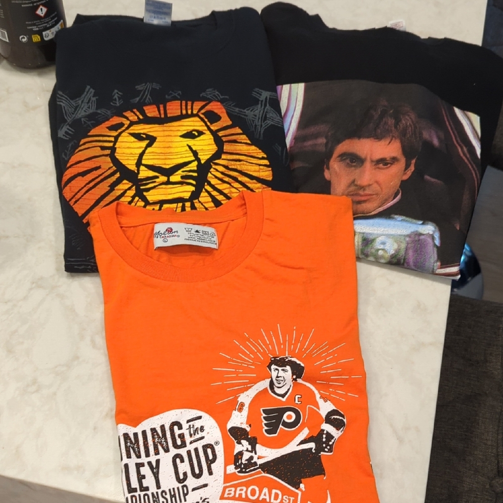 🦋3 Retro T-shirt Bundle SIZE -L